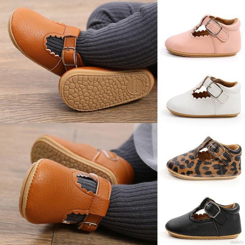 Giày da PU đế mềm chống trượt nhiều họa tiết tùy chọn thời trang cho trẻ tập đi