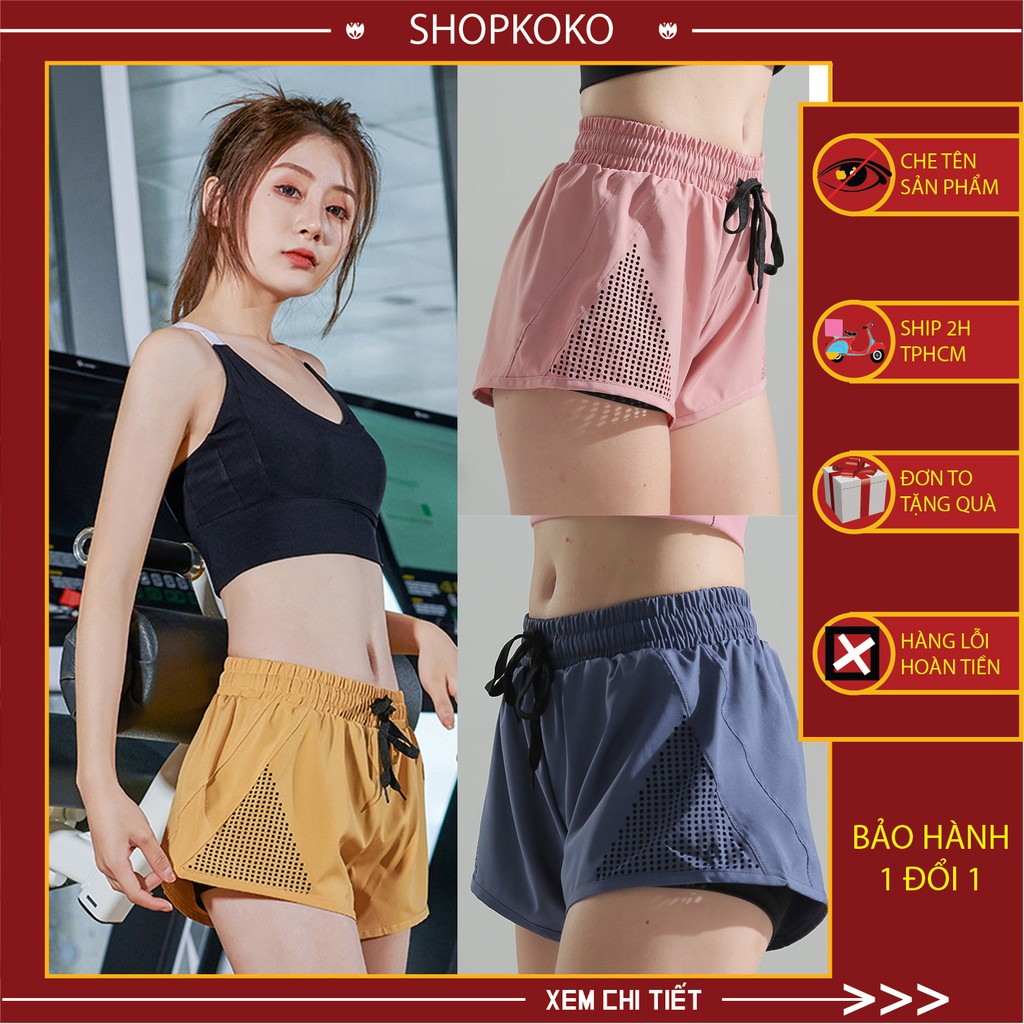 [Mã WASTDEP giảm 5K đơn bất kì] Quần Thể Thao Nữ Ngắn 🌷FREESHIP🌷 DK-035 Quần Đùi Gym Nữ Chất Lượng Cao Siêu Thoáng Mát