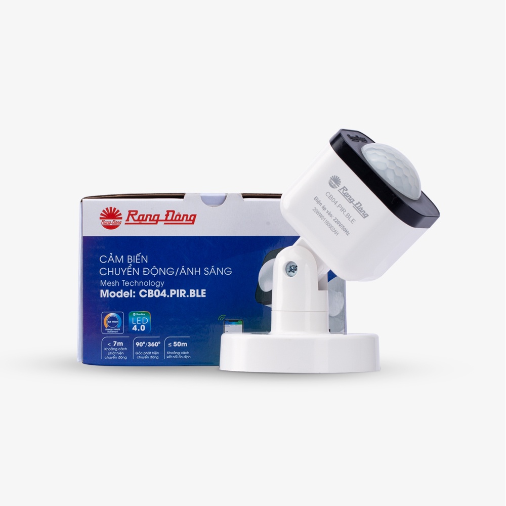 Công tắc cảm biến Rạng Đông cảm biến chuyển động + cảm biến ánh sáng Model: CT01.PIR 300W