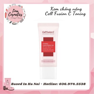 Kem Chống Nắng Nâng Tone Da Cell Fusion C Toning Sunscreen 100 SPF50+/PA++++
