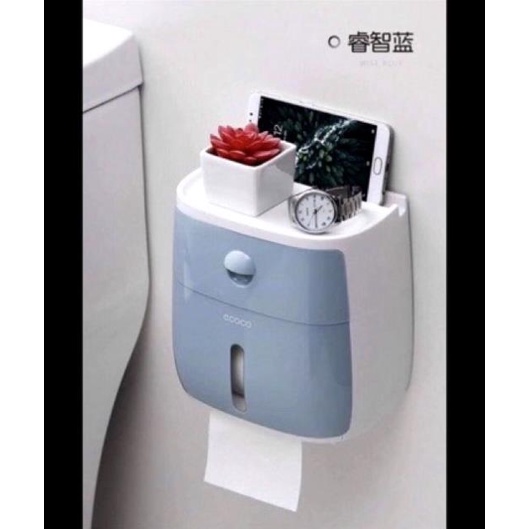 [Kho sỉ]  Hộp đựng giấy vệ sinh thông minh 2in 1 Ecoco