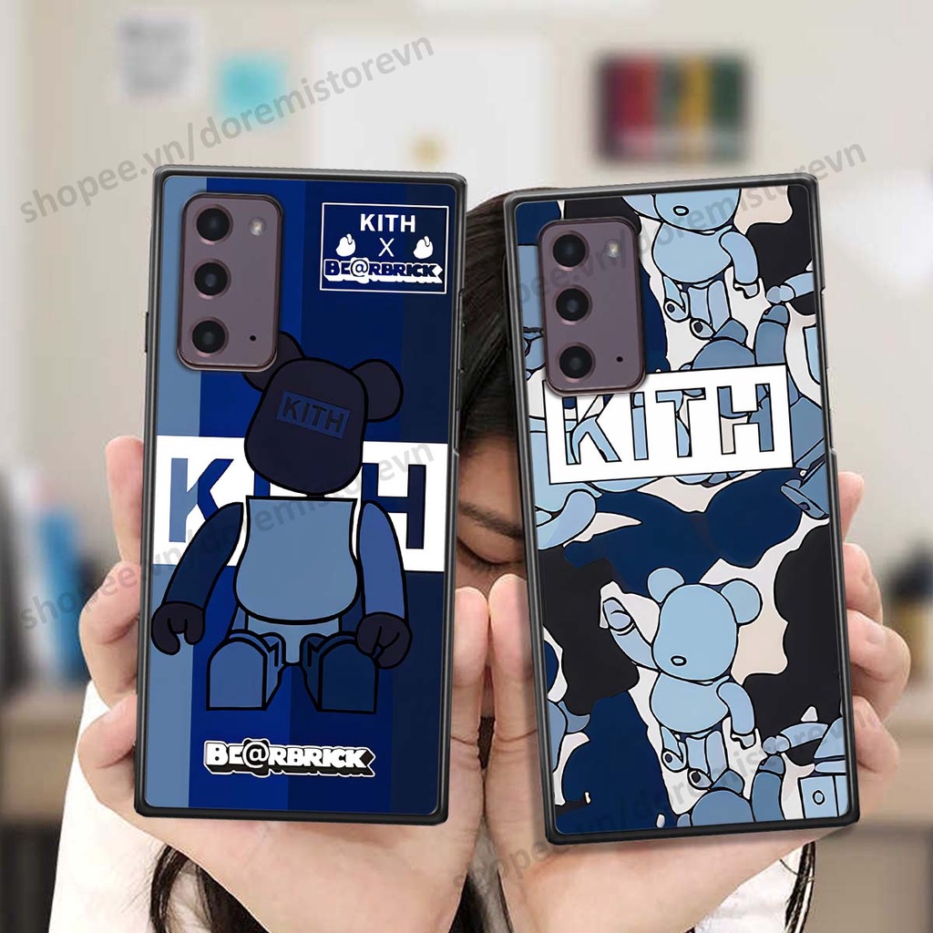 Ốp lưng Samsung Note 20 hình kaws, kith, bear brick nổi 3D phong cách độc đáo