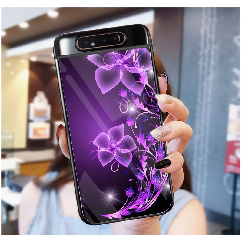 Ốp Lưng SAMSUNG A80 mặt kính cường lực cao cấp