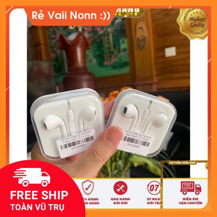 ( SẢN PHẨM CHÍNH HÃNG) Tai nghe jack 3.5mm cho iPhone/iPad Điện thoại Android - Tăng giảm âm lượng và đàm thoại