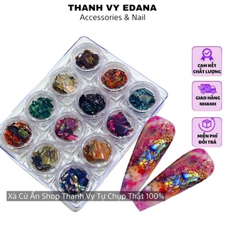 Xà Cừ Vân Gỗ, Sét 12 Hũ [Thanh Vy Nail]