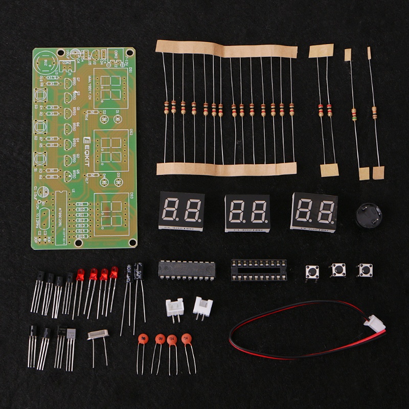 Bộ Đồng Hồ Điện Tử Kỹ Thuật Số Tự Lắp Ráp 6 Bit C51