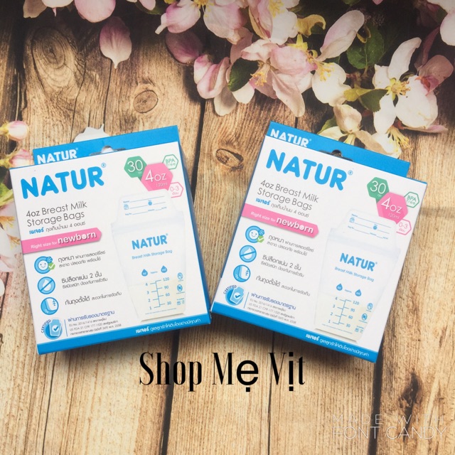 Túi trữ sữa Thái Lan Natur 120ml