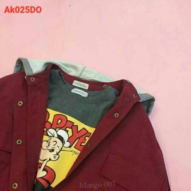 Áo khoác kaki nón nỉ cúc tháo rời size dưới 55kg | BigBuy360 - bigbuy360.vn