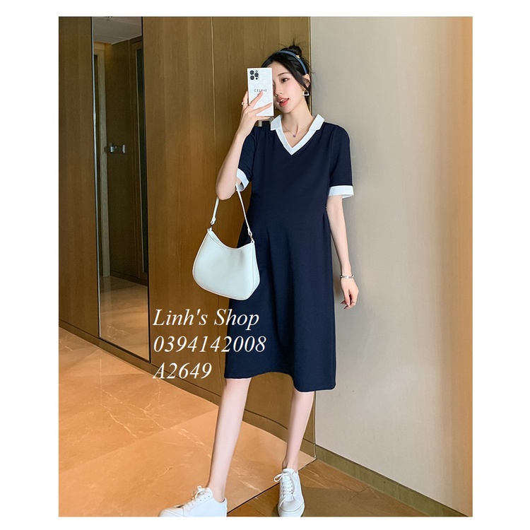 Váy Đầm Bầu Lịch Sự Công Sở A2649