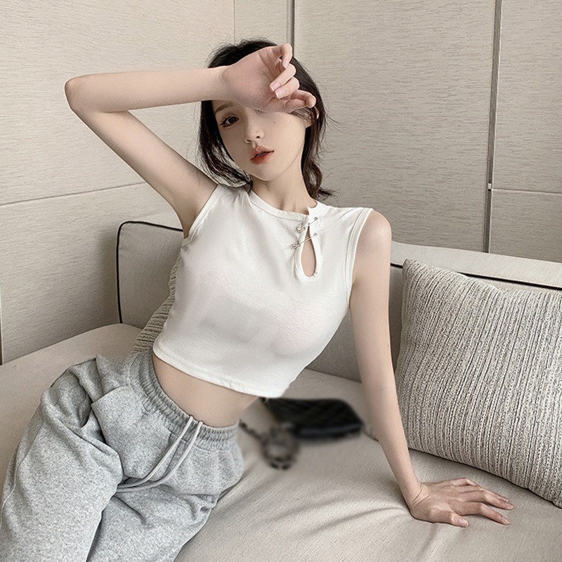 Áo Tank Top Hai Dây Màu Sắc Thời Trang Mùa Hè Cho Nữ