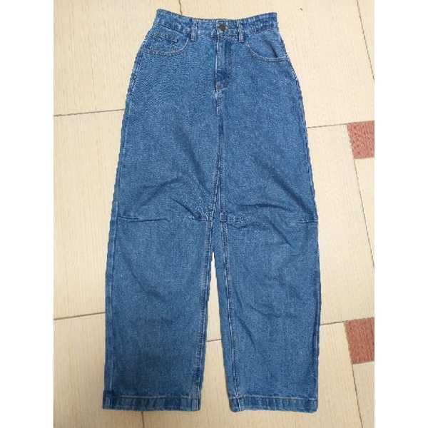 Quần jean cạp cao ống suông size S thanh lý