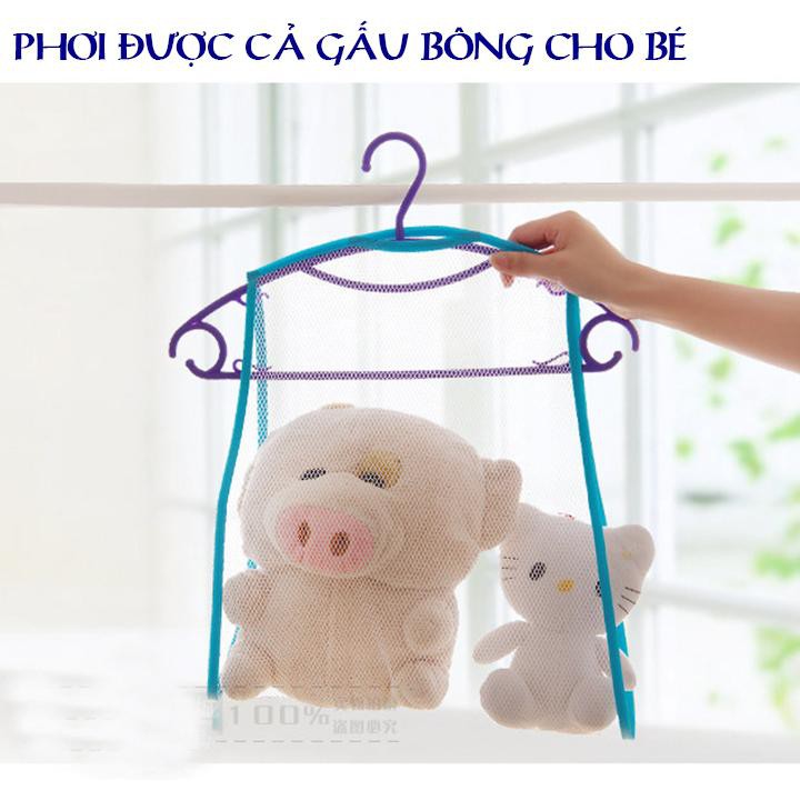 COMBO 3 - TÚI LƯỚI PHƠI GỐI, QUẦN ÁO, TÚI, GIÀY