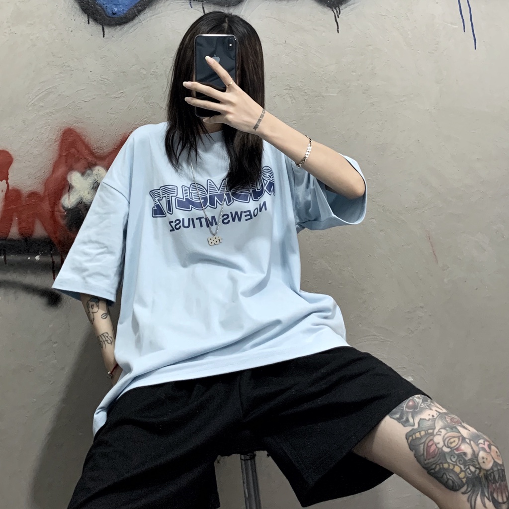 Áo thun tay lỡ unisex Yinxx, áo phông form rộng ATL906