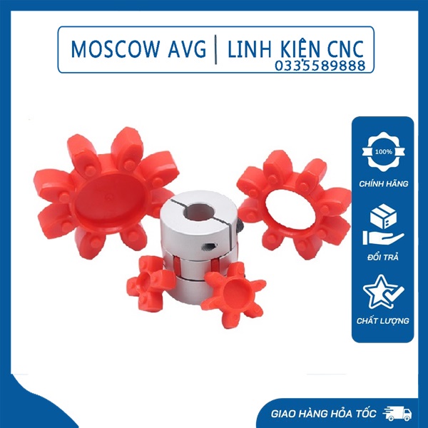 Đệm Hoa Khớp Nối Đường Kính 30 - 40 - 55 mm 4 cánh 6 cánh 8 cánh