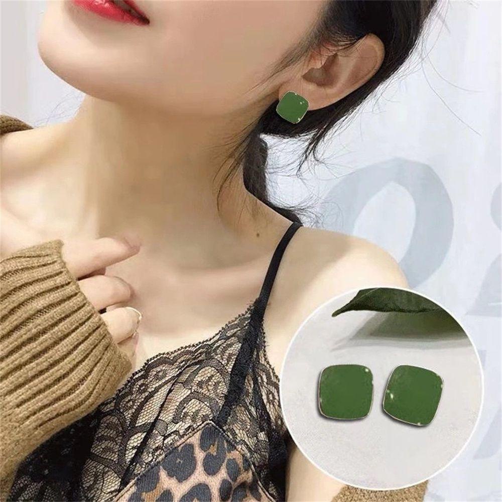 EUCA Bông Tai Hình Học Đơn Giản Dễ Thương Phong Cách Hàn Quốc
