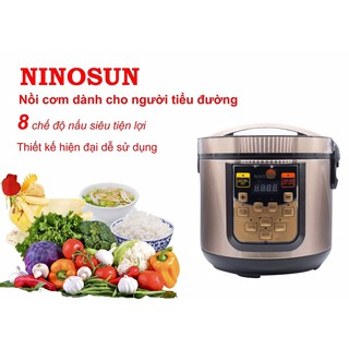 Nồi cơm Tách đường NINOSUN dành cho người tiểu đường, ăn kiêng