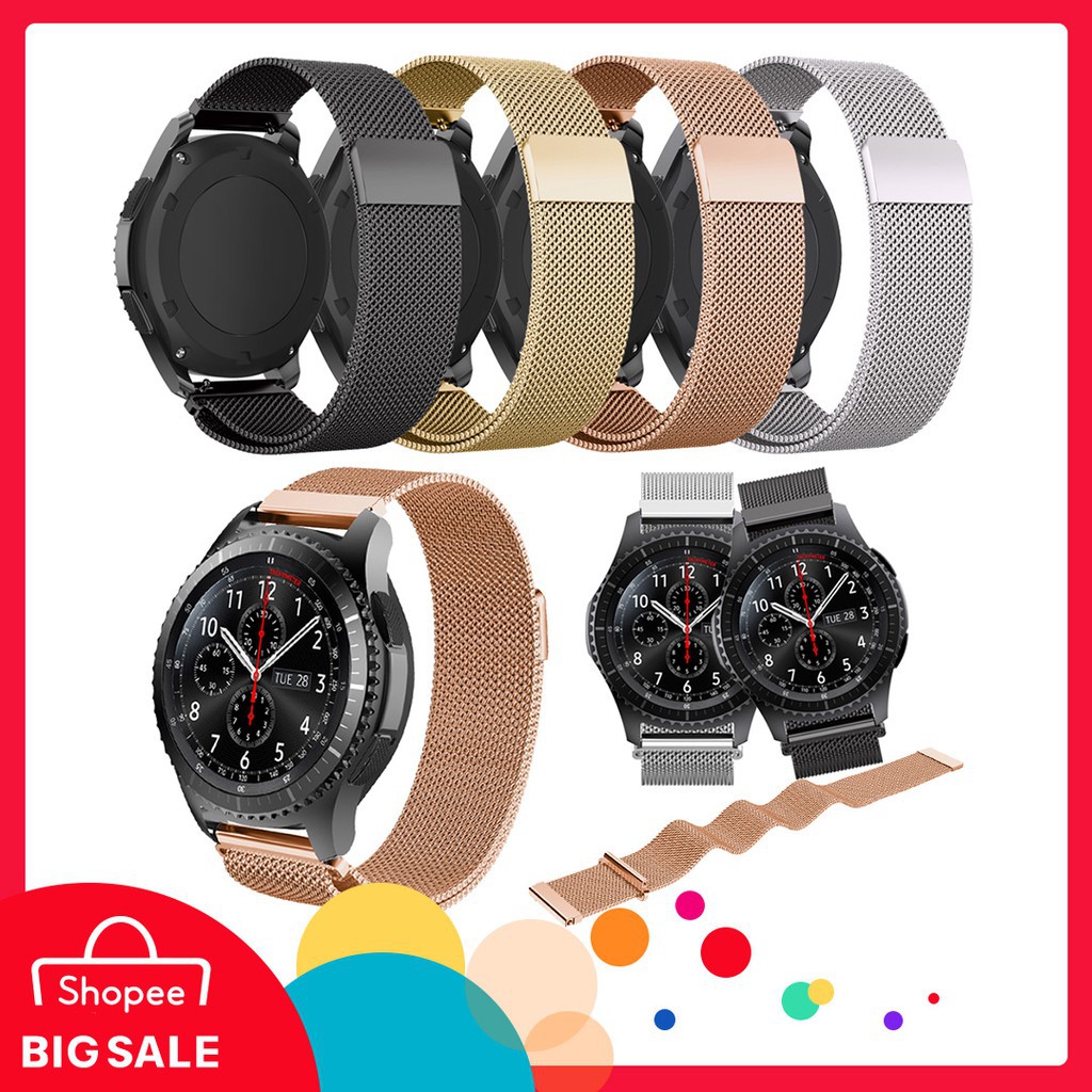 22mm Watch Strap Band For Samsung Gear S3 Frontier Classic Milanese Watch Band