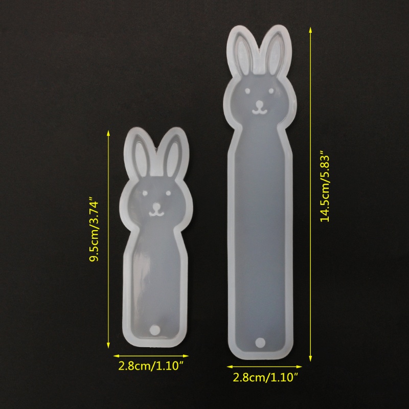 Khuôn Silicone Làm Thẻ Đánh Dấu Sách Hình Chữ Nhật Tiện Dụng