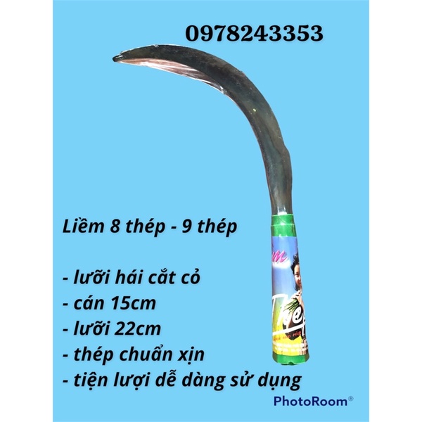 Liềm răng cưa.liềm chấu cắt lúa.cắt rau cỏ - hàng cao cấp nhập khẩu loại 1