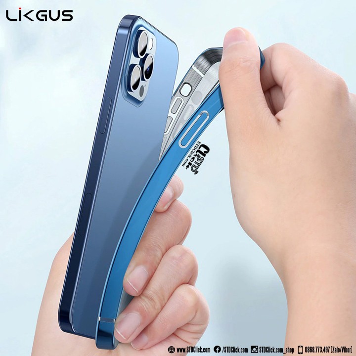 ỐP LƯNG IPHONE 12 PRO MAX - 12 PRO - 12 LIKGUS SILICON BẢO VỆ CAMERA CHÍNH HÃNG