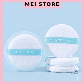 Hộp 5 Bông Đánh Phấn Cushion MayCreate Cao Cấp Full Box