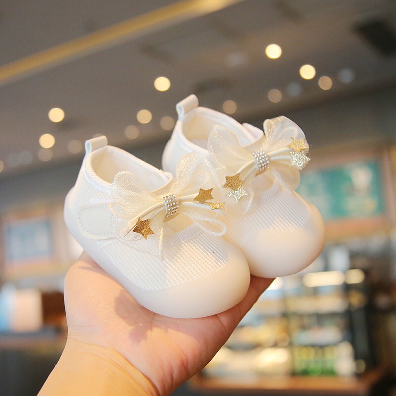 giày búp bê bé gái - giày bún cho bé êm chân, ngôi sao nhỏ xinh xắn bupbe A856