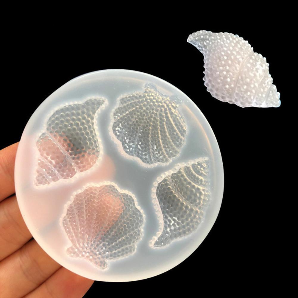 Khuôn Silicon Làm Bánh / Sô Cô La Hình Vỏ Sò Tráng Gương Độc Đáo