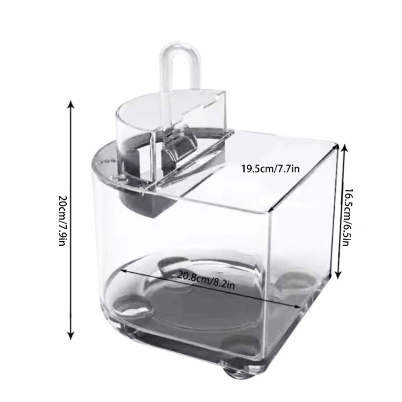 Bể cá nhỏ bằng acrylic tự lọc không ồn