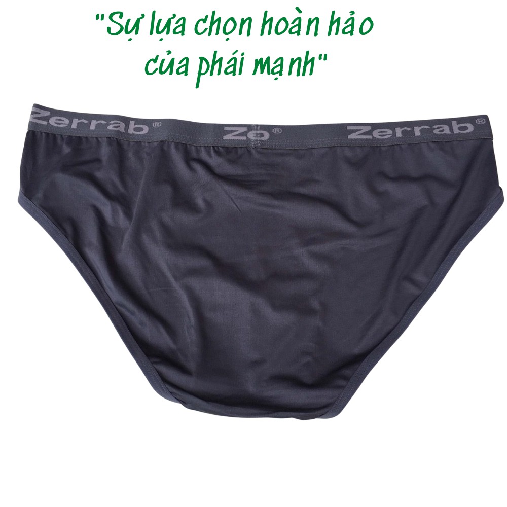 Quần Lót Nam Thun Lạnh Tam Giác Zerrab z007 Big Size 100kg 4XL / Quần Lót Cotton Thông Hơi Cao Cấp / Zerrab - Z007
