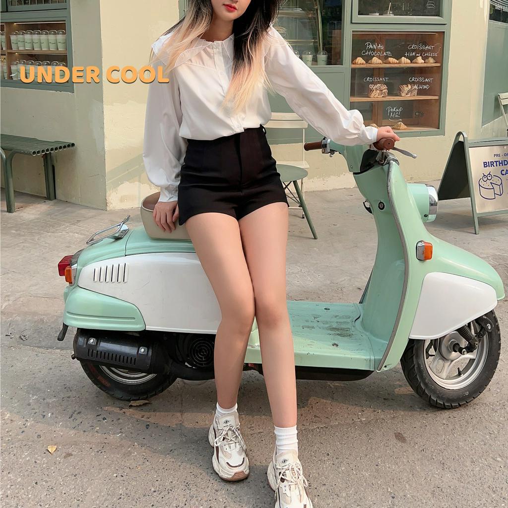Áo Sơ Mi Nữ UNDERCOOL Tay Bồng Cổ Sen Phối Ren Nhẹ Nhàng Trẻ Trung