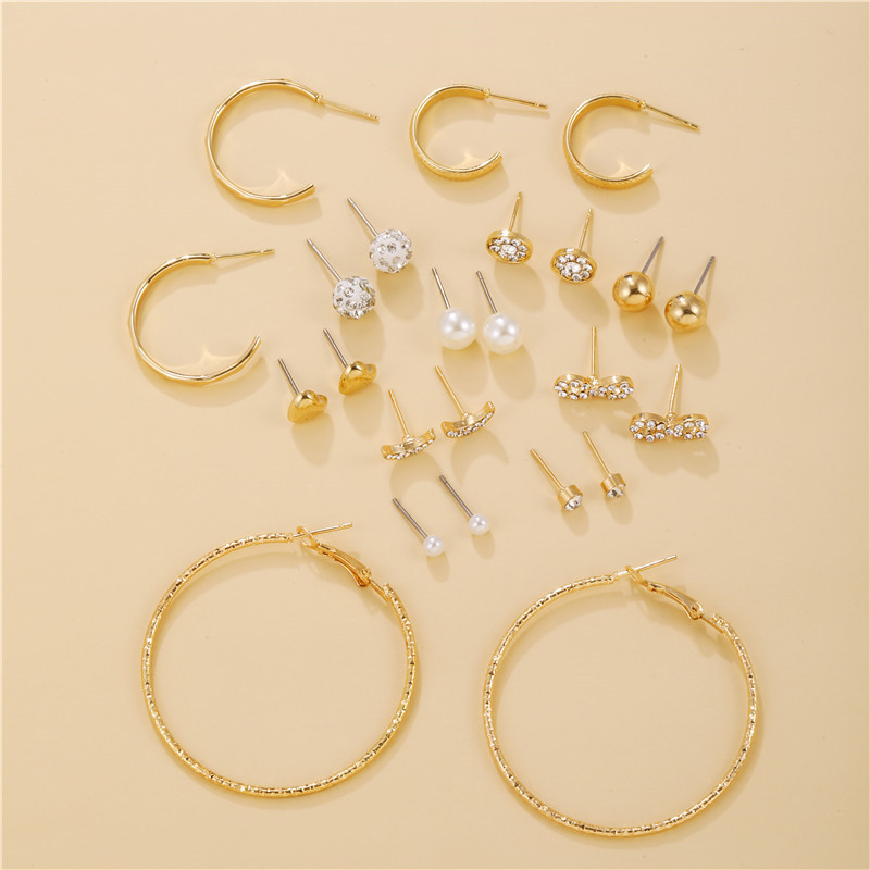 Set 18 Khuyên Tai Thời Trang Cho Nữ