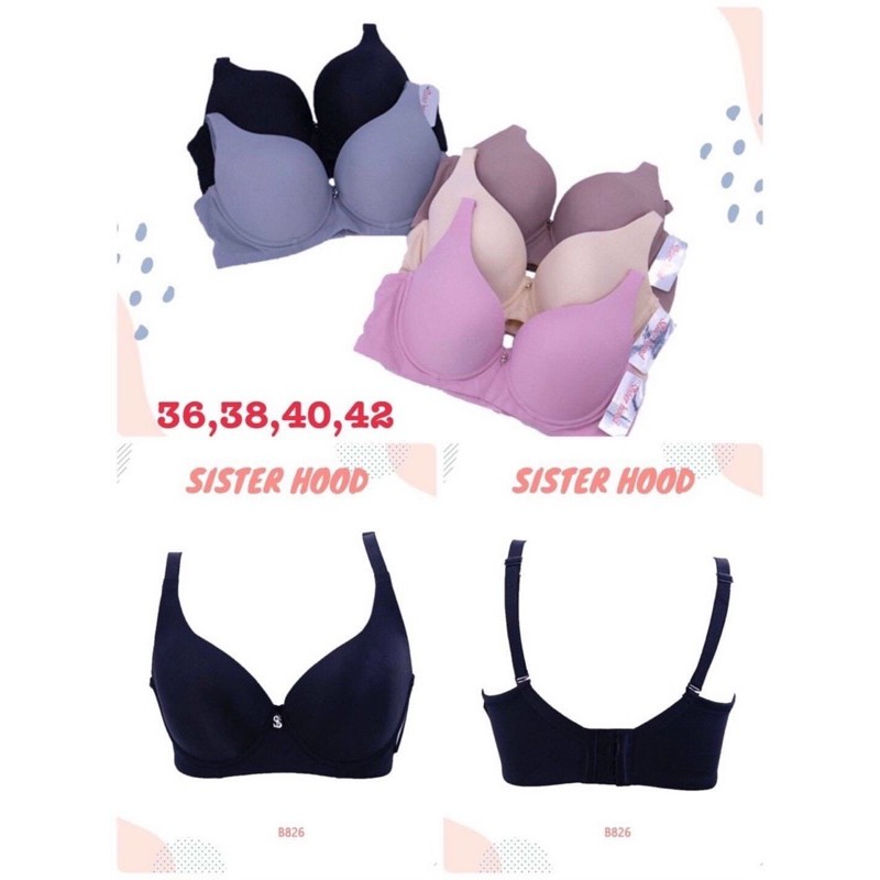 Áo lót big size Thái Lan có gọng không đệm cup D Sisterhood 826