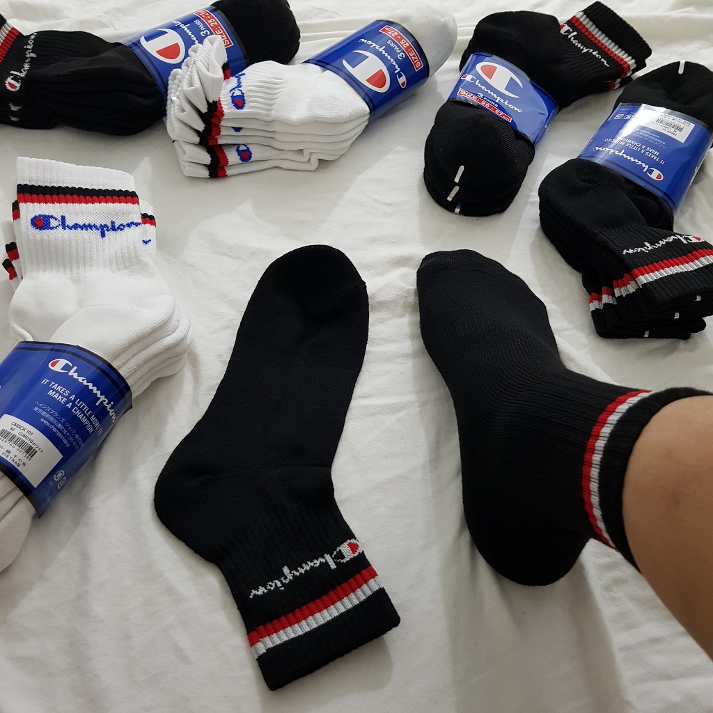 Pack 3 đôi Tất Thể Thao Champion Trung cổ  - Free ship + Quà tặng Loved socks by TatsTats.vn