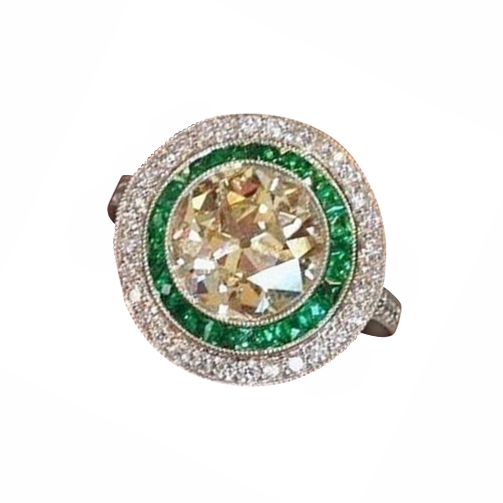 Nhẫn Đính Hôn Đính Đá Thời Trang Dành Cho Nữ