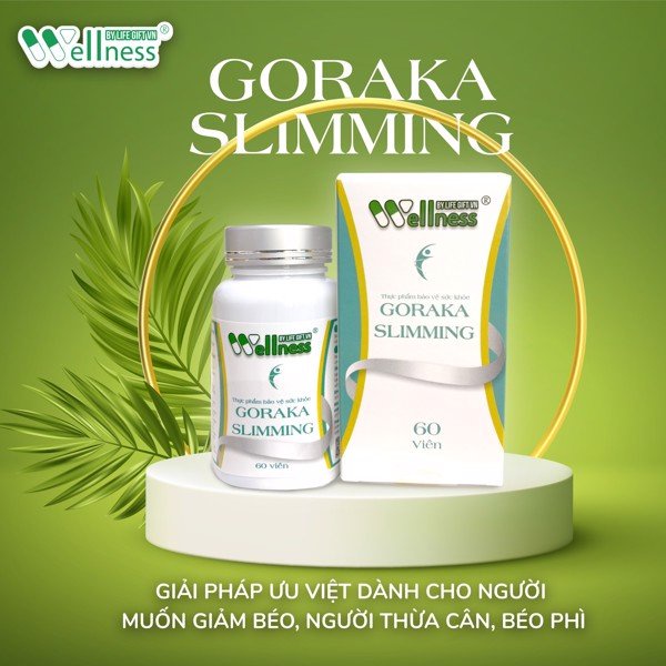 Viên uống hỗ trợ giảm béo, giảm cân wellness Goraka Slimming