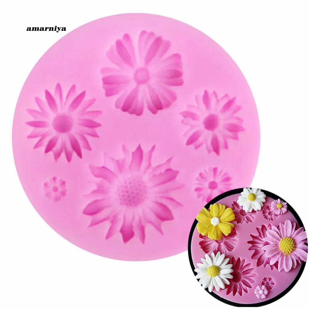 Khuôn silicon làm bánh đa năng tiện dụng hình bông hoa xinh xắn