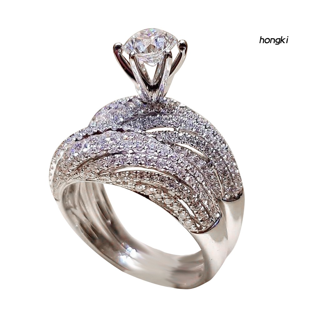 Nhẫn Hợp Kim Đính Đá Pha Lê Phong Cách Cổ Điển Cho Nữ