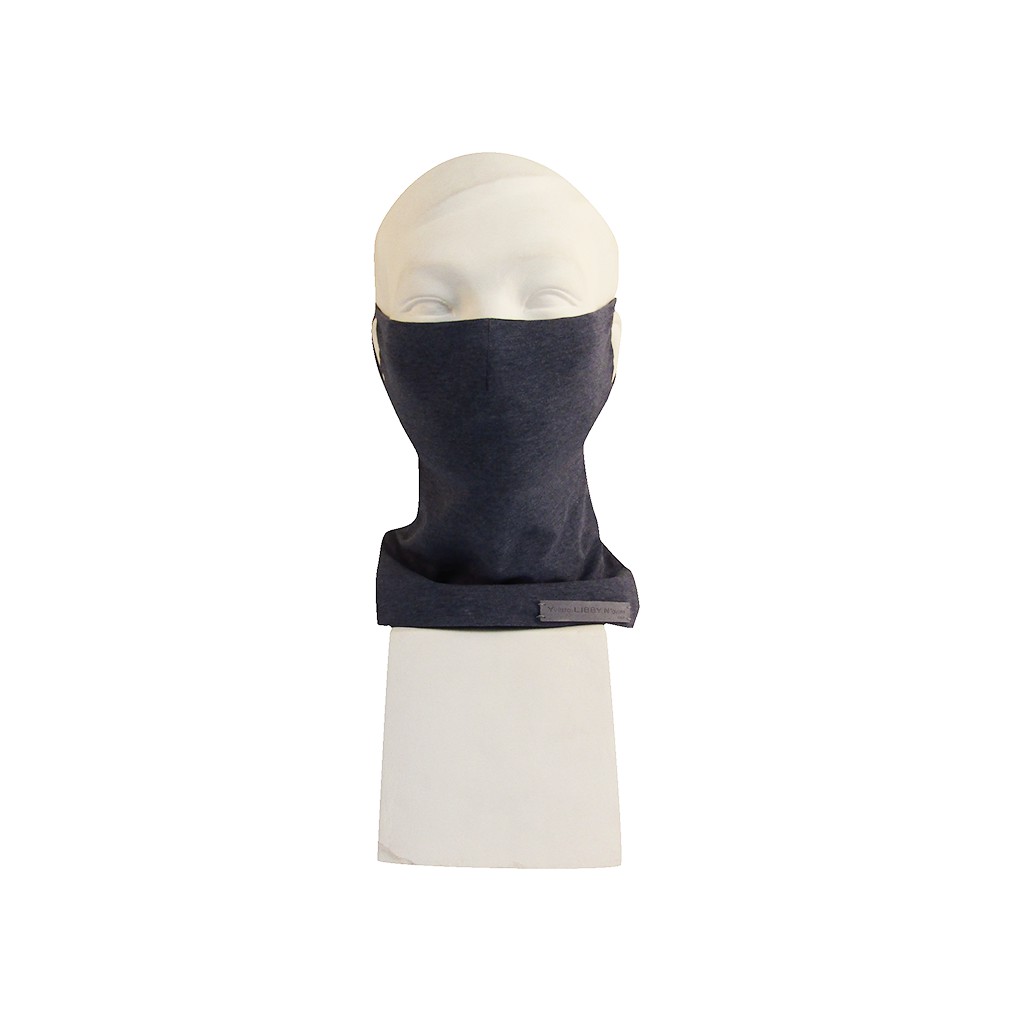 Khăn Khẩu Trang Người lớn Yvette Libby N'guyen Paris, SCARF MASK, Màu Xanh Navy, cotton