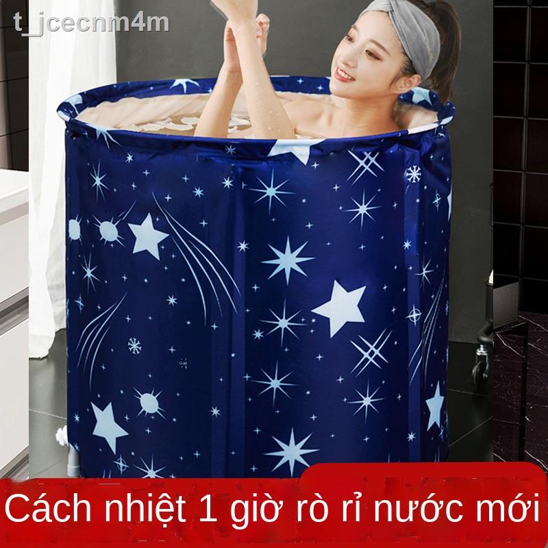 ☫◎☋Thùng tắm cho người lớn, gấp gia đình, sưởi tự động, chậu rửa vệ sinh, bồn tắm, hiện vật