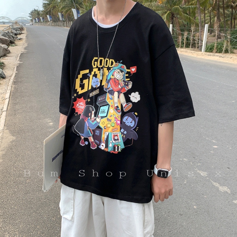 Áo Thun Unisex Nam Form Rộng - TTL866 Chất Thun Cotton Mềm Mát - Áo Phông Nam Tay Lỡ - 3 Màu Cực Đẹp