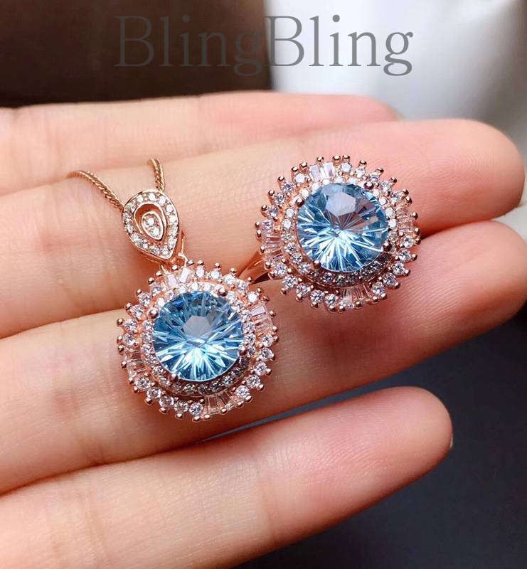 Đá Topaz 2 Màu Vàng Hồng Sang Trọng