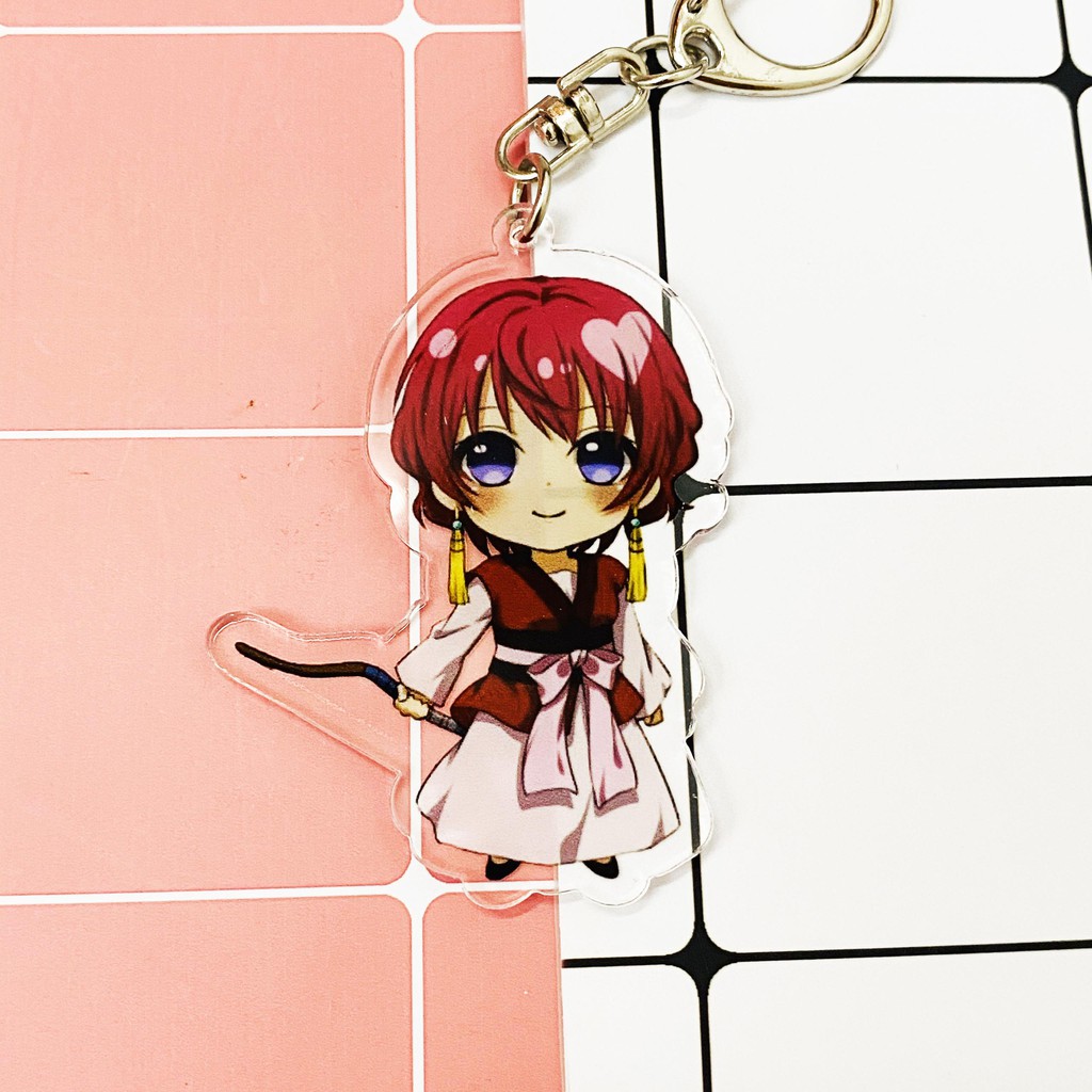 ( Mica trong acrylic ) Móc khóa Akatsuki no Yona - Công chúa bình minh quà tặng xinh xắn dễ thương in hình anime chibi