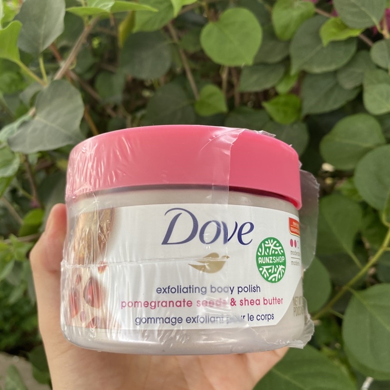 Kem tẩy tế bào chết Dove bản Đức và bản Mỹ