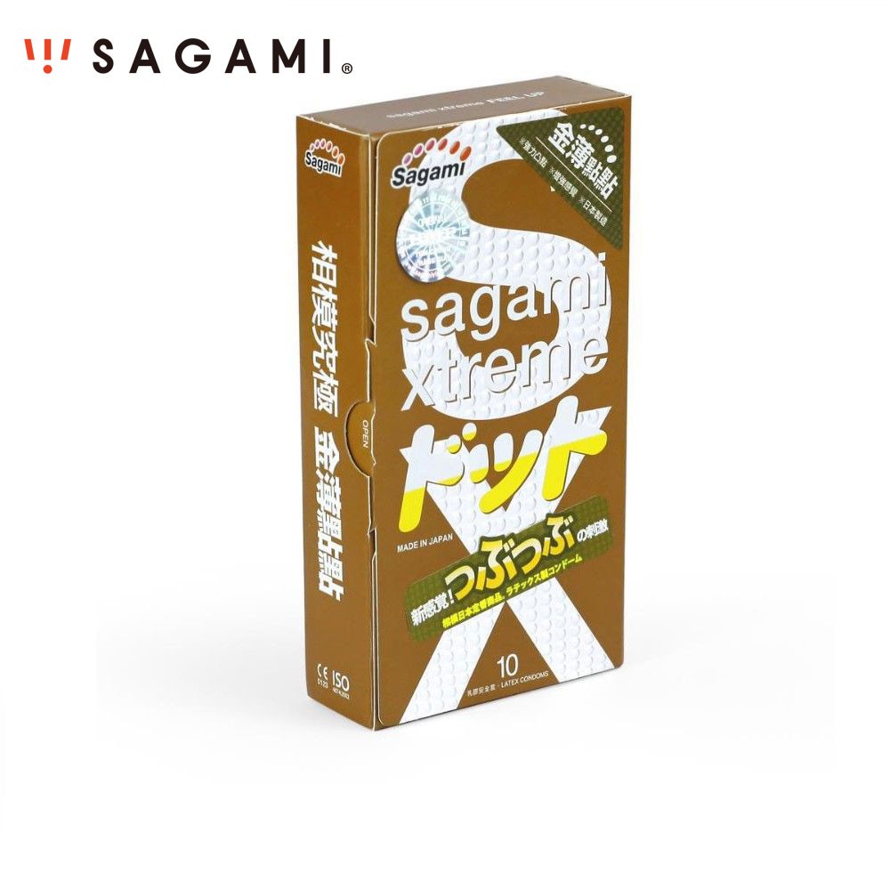 Hộp 10c Bao Cao Su Nhật Bản SAGAMI XTREME FEEL UP Gai Sần Kéo Dài Thời Gian