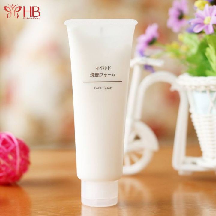 Sữa rửa mặt Muji Face Soap 120g Nhật Bản chính hãng có loại dưỡng ẩm dịu nhẹ và loại tẩy da chết