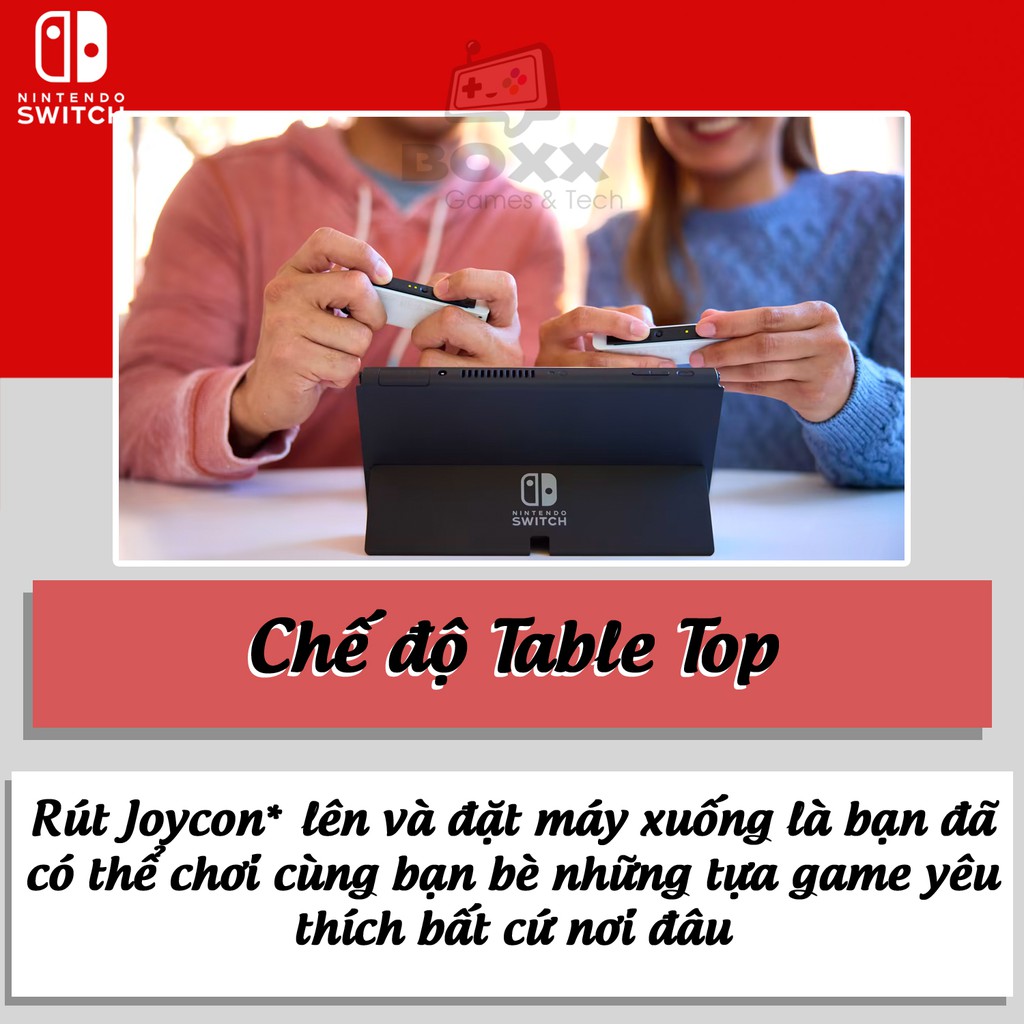 Máy Game Nintendo Switch OLED kèm quà tặng bảo hành 12 tháng