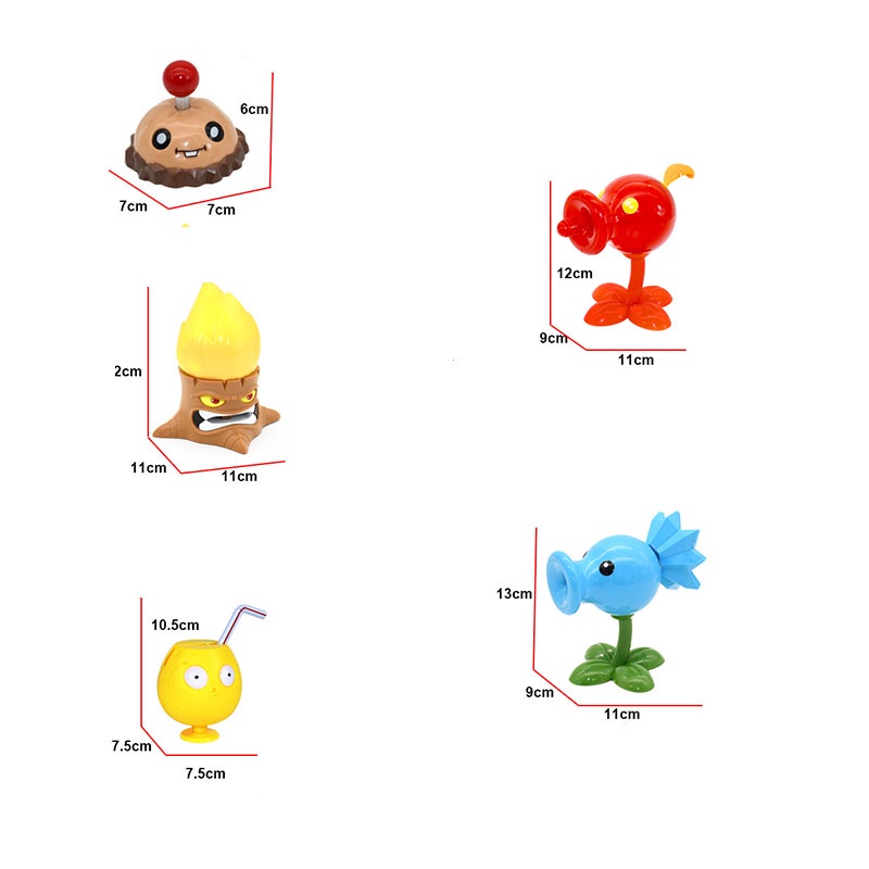 Mô hình đồ chơi mô phỏng game Plants Vs. Zombies bằng nhựa thích hợp cho trẻ nhỏ