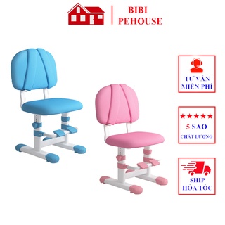 Ghế chống gù lưng cho bé, ghế ngồi học tùy chỉnh độ cao có gác chân có đệm lưng và đệm ngồi bibi shop