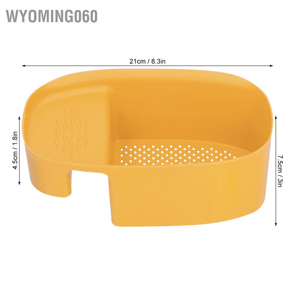 Wyoming060 Sink Drain Rack Multifunctional Fruit Vegetable Drainer Leftovers Filter for Kitchen Use