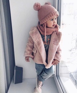 Set mũ len và khăn cho bé sz 1-5y